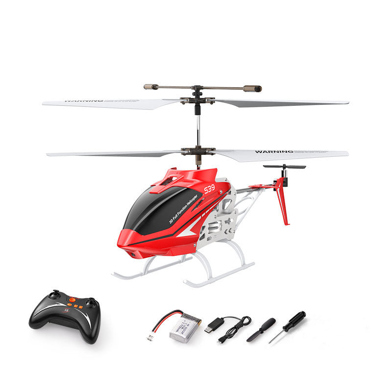 3-Channel Alloy RC Helicopter - Indoor LED Remote Control
