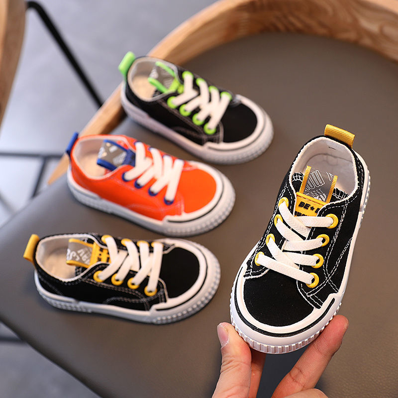 Children's Canvas Trainers – Non-Slip, EU 21–32