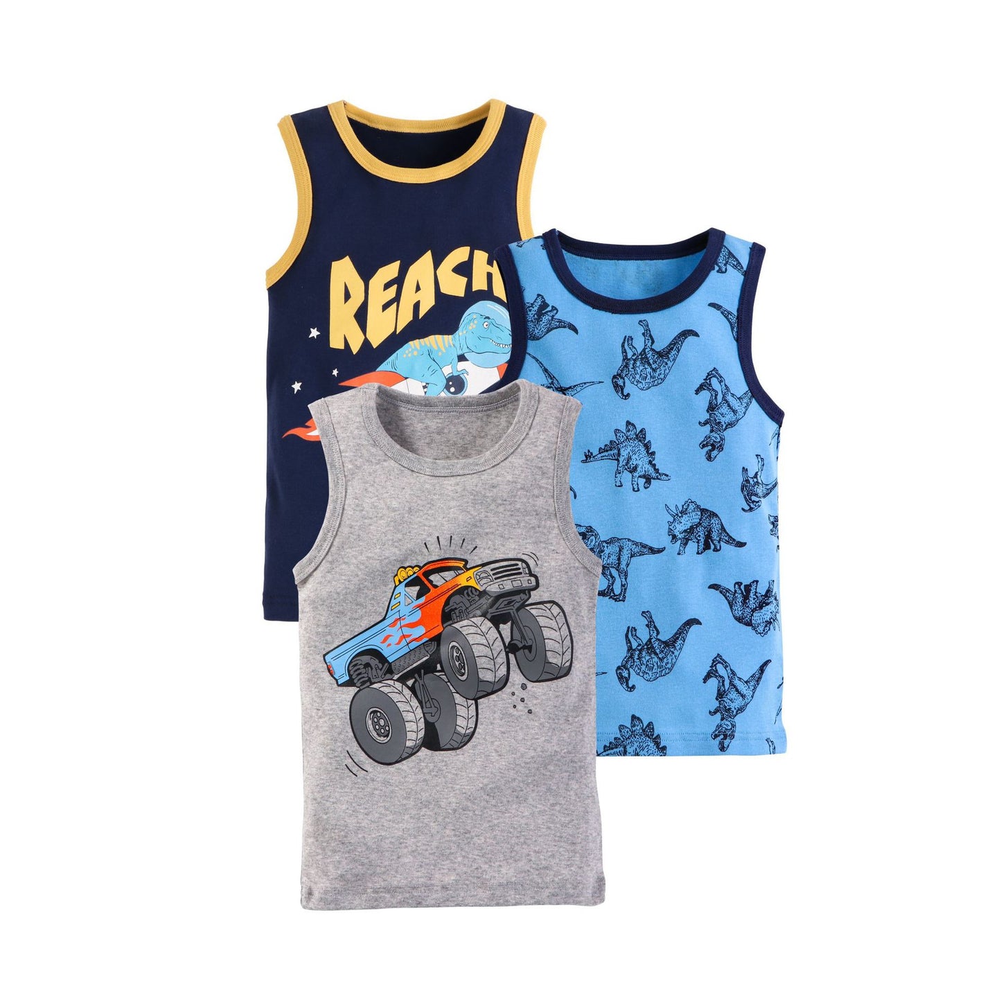 Children's Cartoon Print Knitted Vest | 100% Cotton, Unisex