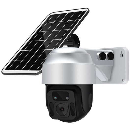 Solar Powered Outdoor WiFi / 4G Dome Security Camera 1080P