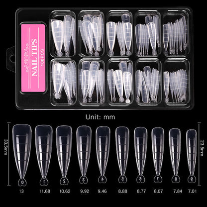 Ultra-Thin C-Arc Nail Extension Forms – 100 Pieces