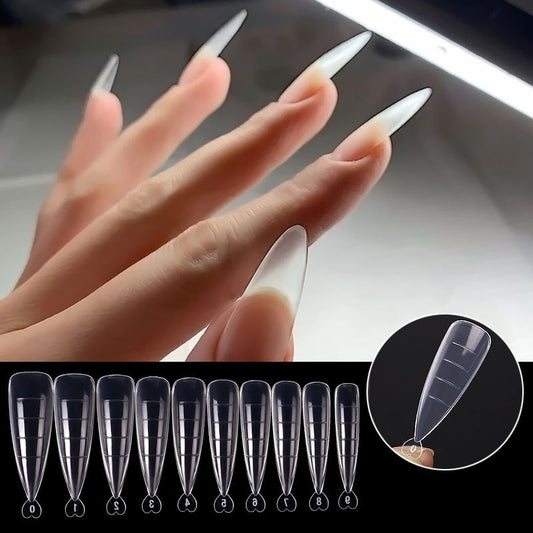 Ultra-Thin C-Arc Nail Extension Forms – 100 Pieces