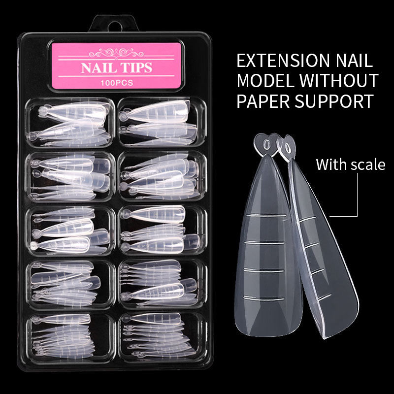 Ultra-Thin C-Arc Nail Extension Forms – 100 Pieces
