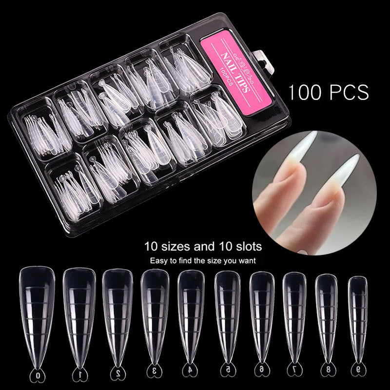 Ultra-Thin C-Arc Nail Extension Forms – 100 Pieces