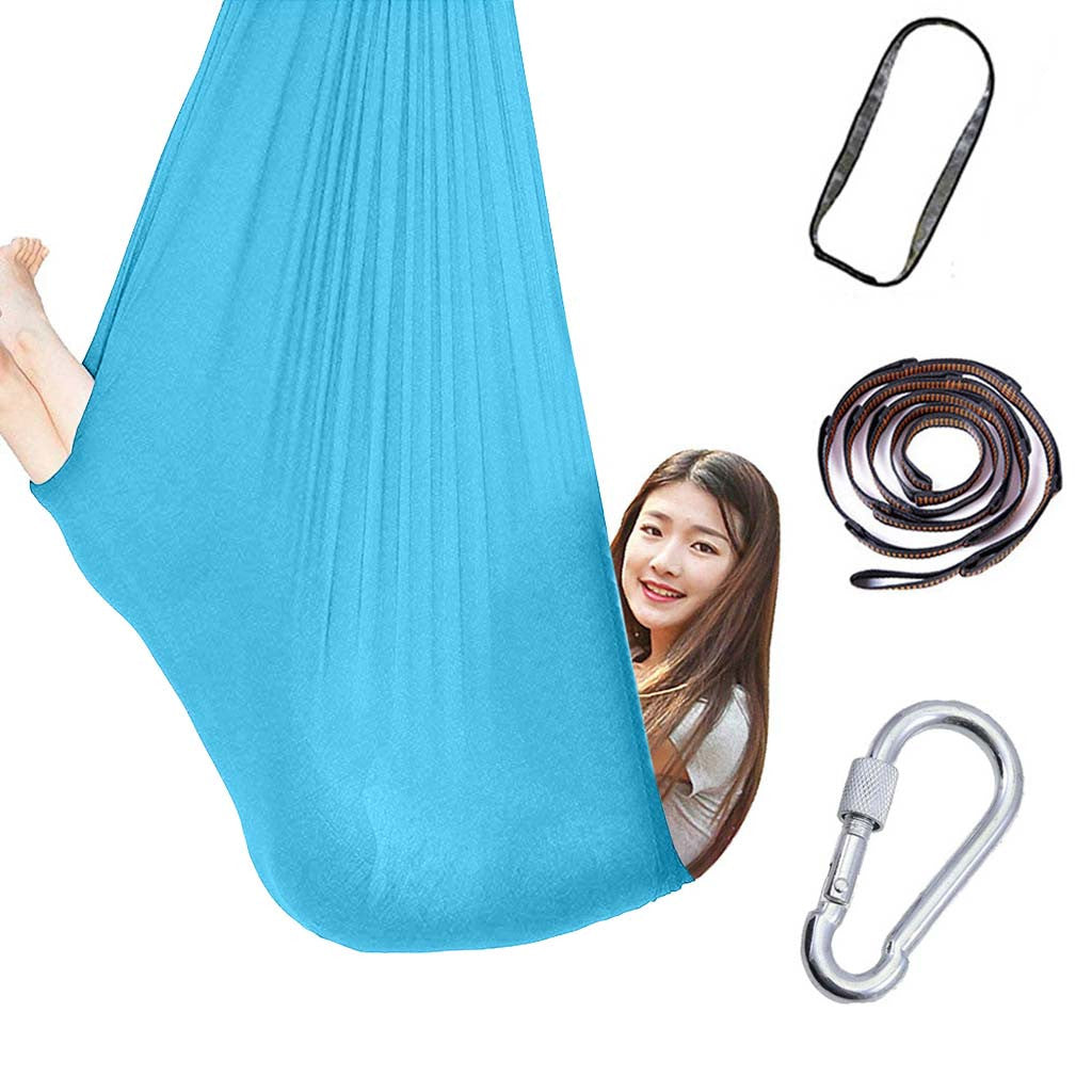 Kids Elastic Nylon Swing Hammock – Indoor & Outdoor Sensory Therapy Seat 100x280cm & 150x280cm