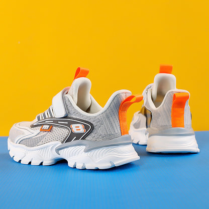Children's Mesh Grid Running Trainers | Lightweight Breathable Kids Shoes EU 28-39