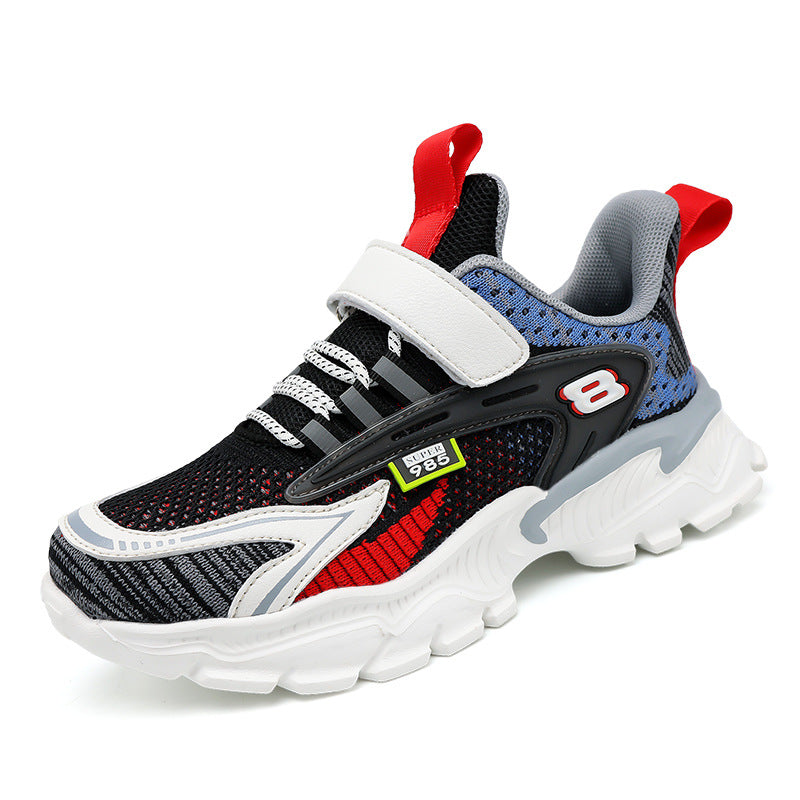 Children's Mesh Grid Running Trainers | Lightweight Breathable Kids Shoes EU 28-39