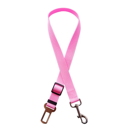 Adjustable Pet Car Seat Belt Clip | Nylon Safety Harness Lead Dogs & Cats