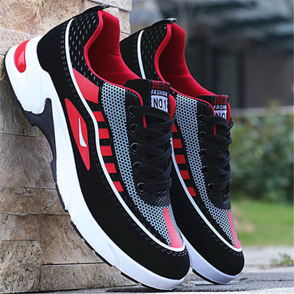 Men's Breathable Lace-Up Sports Trainers – Casual Running Shoes