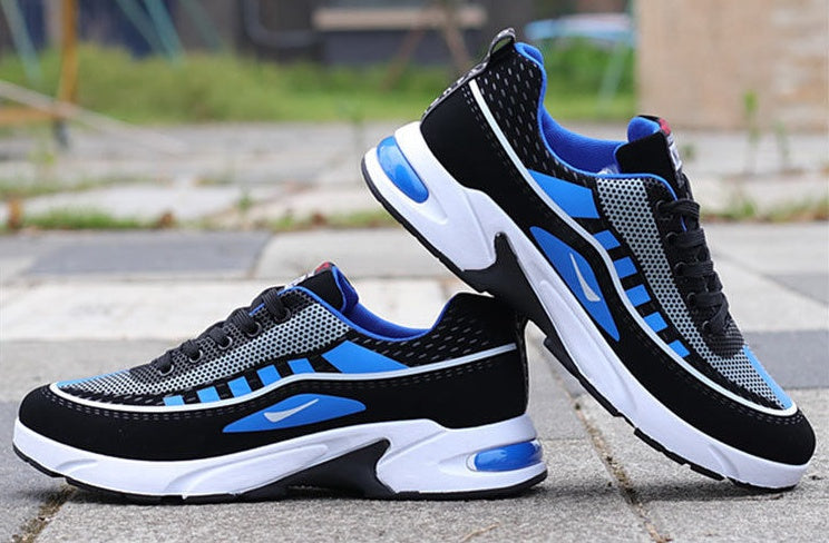 Men's Breathable Lace-Up Sports Trainers – Casual Running Shoes