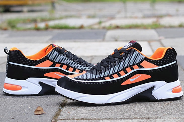 Men's Breathable Lace-Up Sports Trainers – Casual Running Shoes