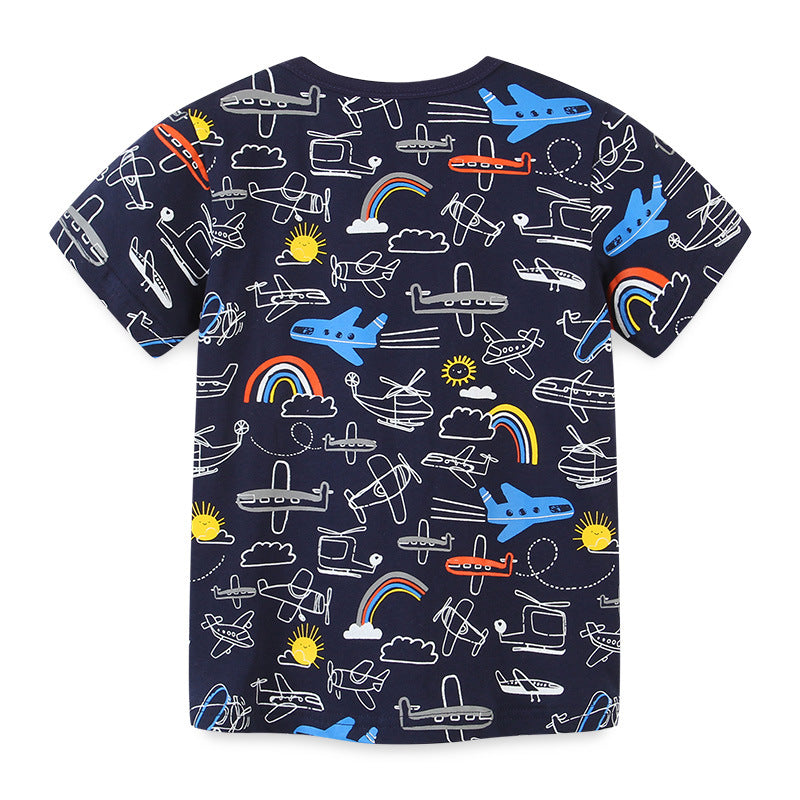Children's Short Sleeve Lapel Polo Shirt | Soft Cotton, Smart Casual
