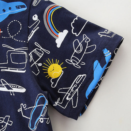 Children's Short Sleeve Lapel Polo Shirt | Soft Cotton, Smart Casual