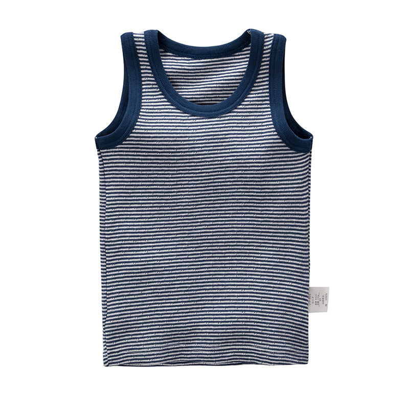 Boys' Cotton Anchor Print Mesh Vest 3-Pack | Ages 3-8