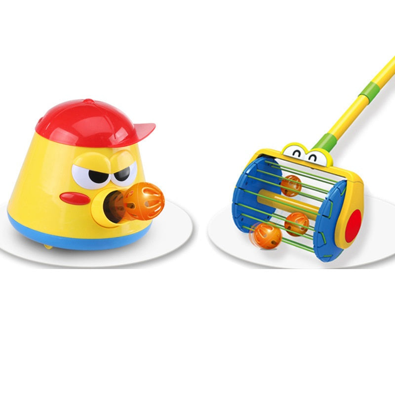 Cannon Pot & Vacuum Cleaner Interactive Toy Set - Kids Electric Toy