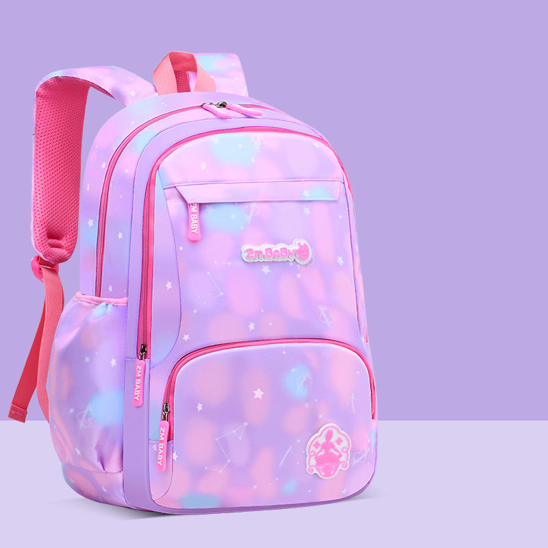 Girls' Primary School Backpack – Cute Korean Style Waterproof Nylon Bag