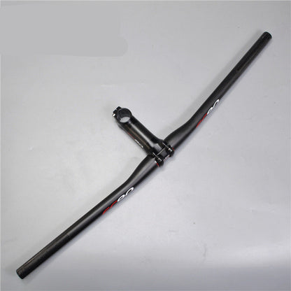 EC90 Carbon Fibre Bicycle Handlebar Set – Straight Bar & Swallow Bar 3-Piece Black
