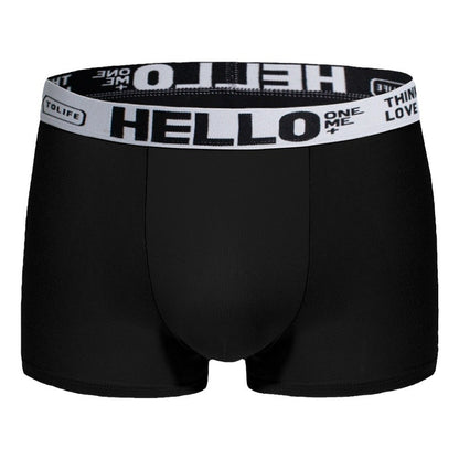 Men's Polyester Boxer Briefs 4-Pack – Breathable Mid-Waist Underwear