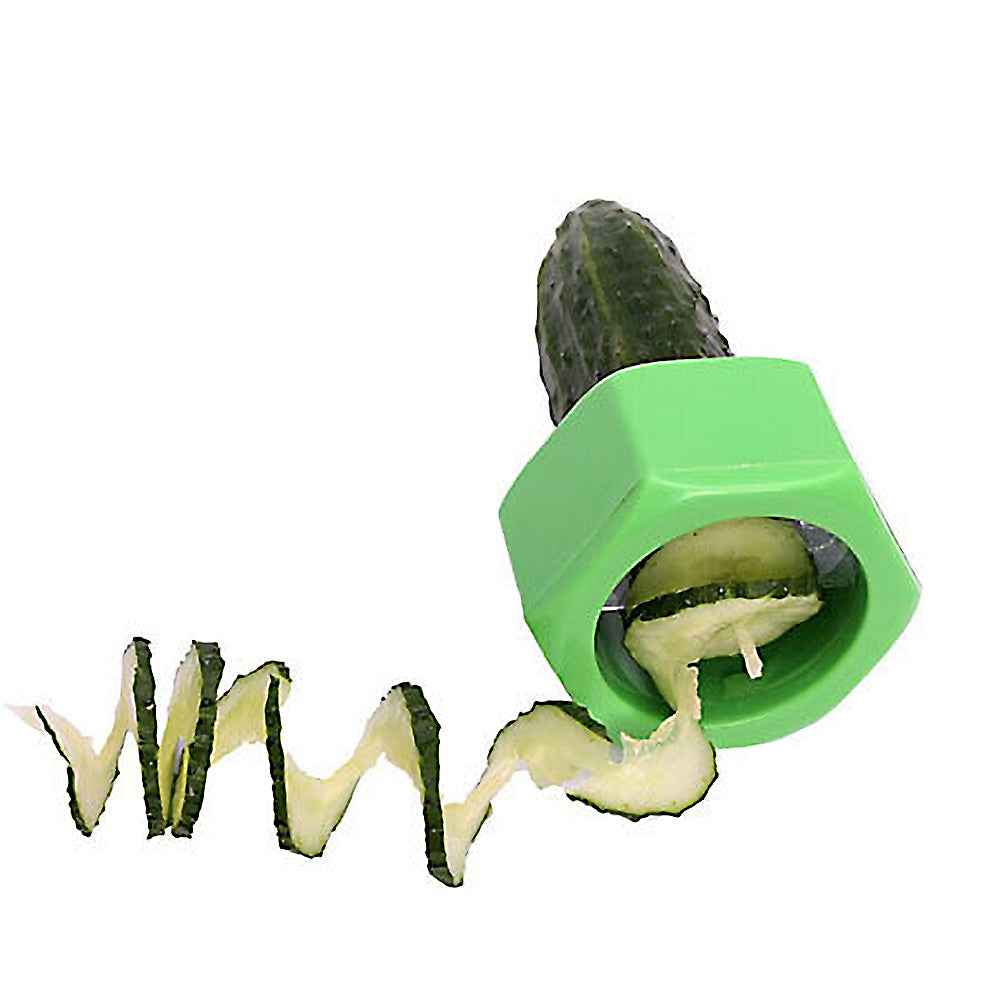 Spiral Vegetable Cutter & Slicer – Food-Grade ABS Kitchen Spiralizer Tool