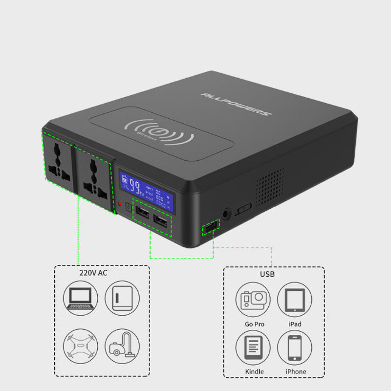 41600mAh Portable Power Station | 220V Outdoor Emergency Power Supply