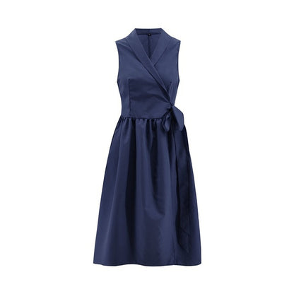 Women's Sleeveless Belted Midi Dress | Casual Everyday Dress in 4 Colours