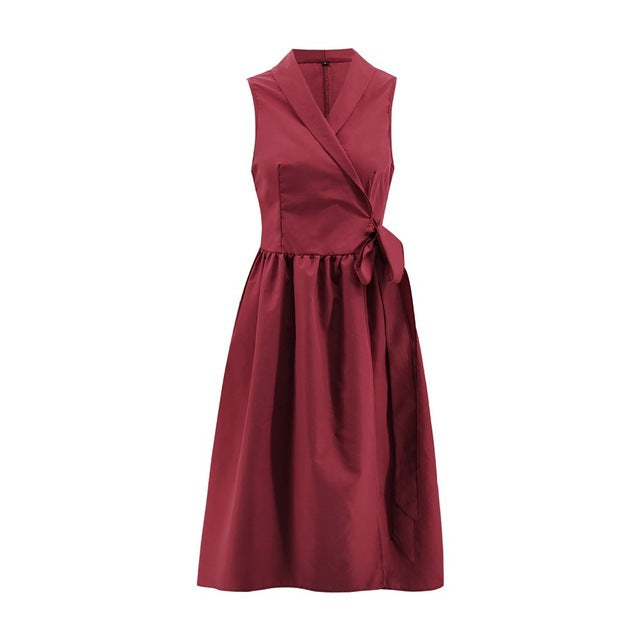 Women's Sleeveless Belted Midi Dress | Casual Everyday Dress in 4 Colours