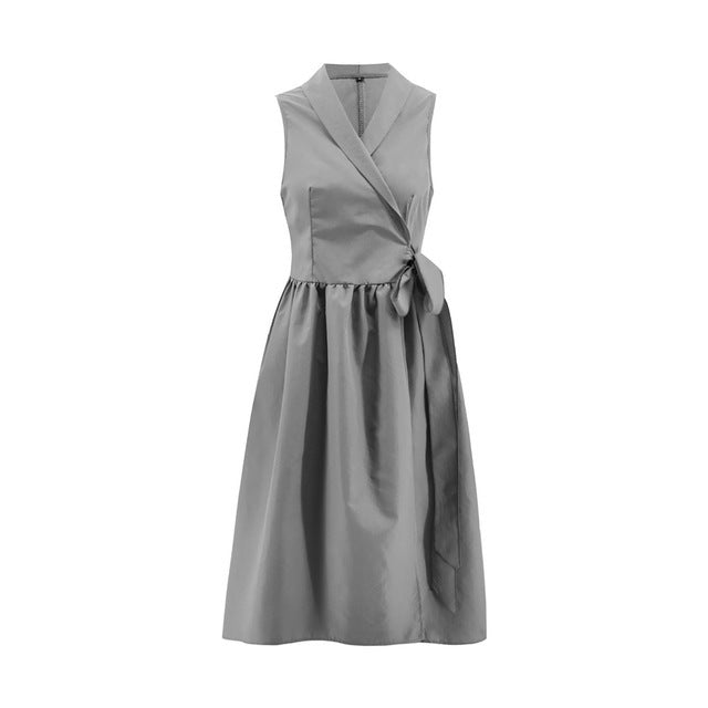 Women's Sleeveless Belted Midi Dress | Casual Everyday Dress in 4 Colours