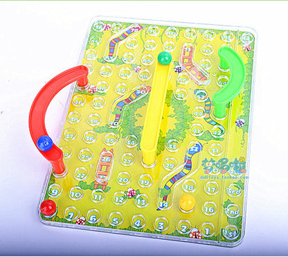 3D Snakes & Ladders Board Game - Family Interactive Toy
