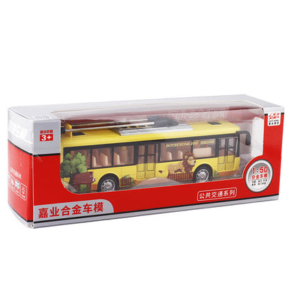 1:50 Scale Alloy Tram Bus Toy | Die-Cast Model