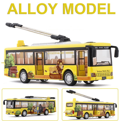 1:50 Scale Alloy Tram Bus Toy | Die-Cast Model