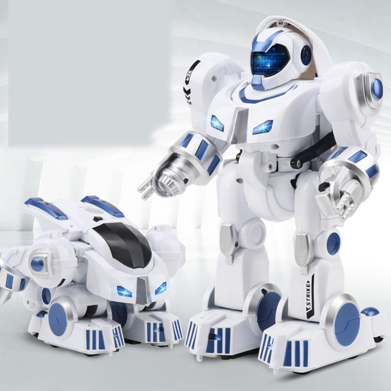 Transforming Police Robot Toy with Remote Control