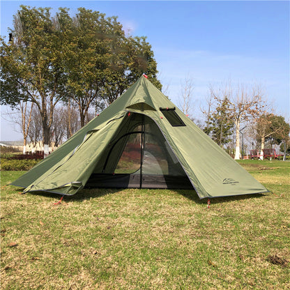 Ultralight Solo Camping Tent – Single-Layer Backpacking Shelter 3,000mm Waterproof Base Grey