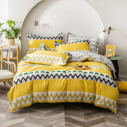 40s Cotton Twill Hotel-Style Bedding Set – 3 & 4 Piece Duvet Cover
