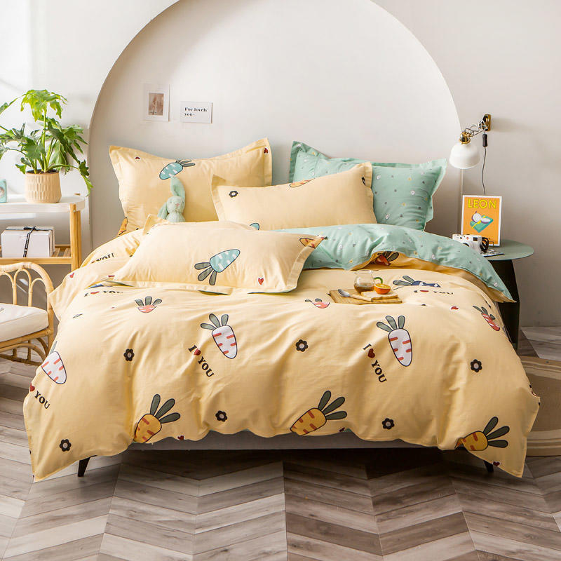 40s Cotton Twill Hotel-Style Bedding Set – 3 & 4 Piece Duvet Cover