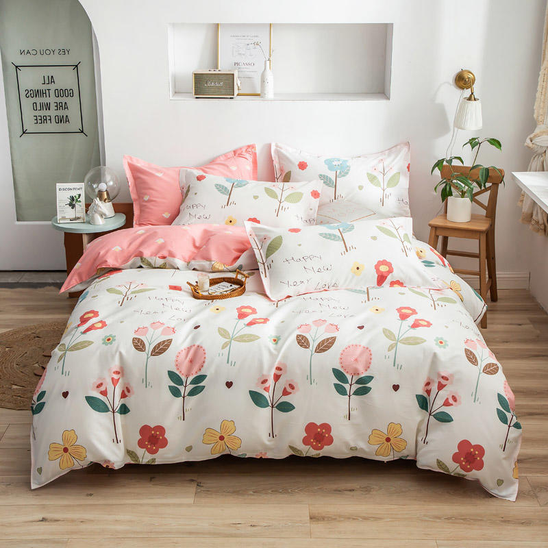 40s Cotton Twill Hotel-Style Bedding Set – 3 & 4 Piece Duvet Cover