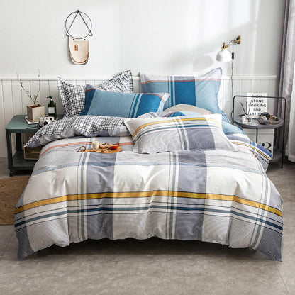 40s Cotton Twill Hotel-Style Bedding Set – 3 & 4 Piece Duvet Cover