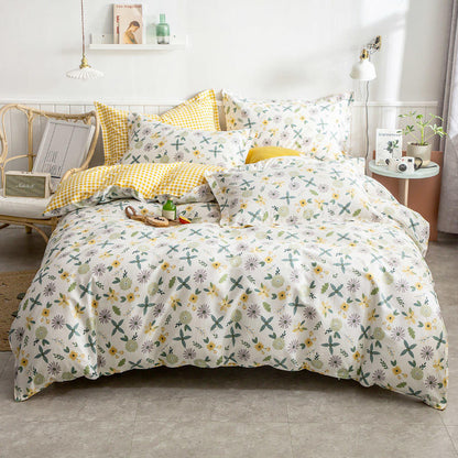 40s Cotton Twill Hotel-Style Bedding Set – 3 & 4 Piece Duvet Cover
