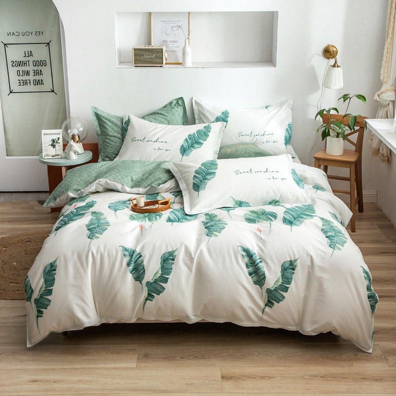 40s Cotton Twill Hotel-Style Bedding Set – 3 & 4 Piece Duvet Cover