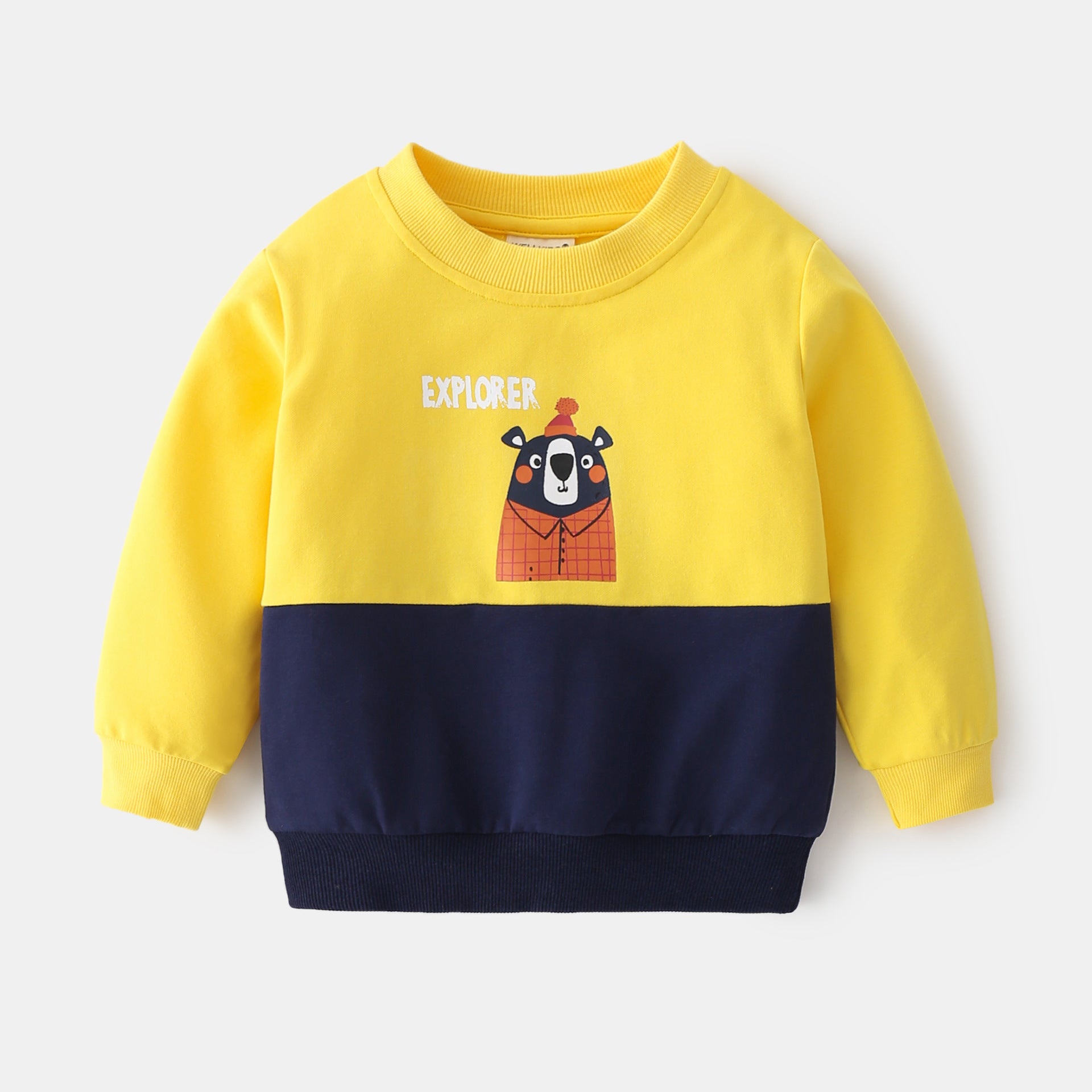 Children's Cartoon Cotton Sweatshirt | Boys Casual Pullover Top