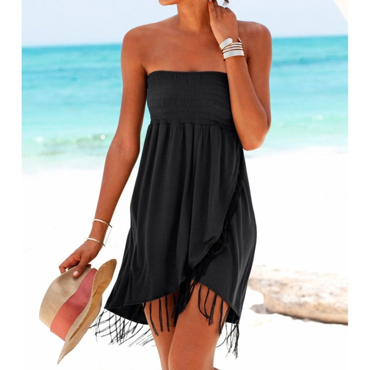 Women's Sleeveless Flapper Mini Dress – Black | S–XL