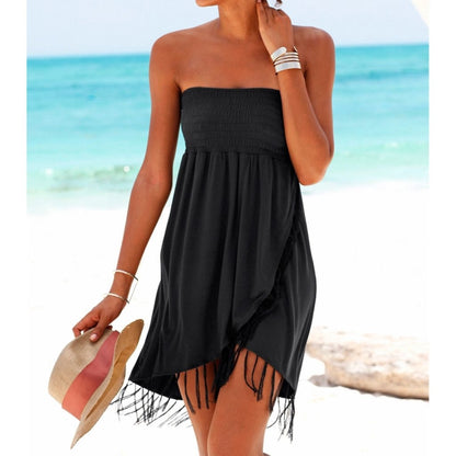 Women's Sleeveless Flapper Mini Dress – Black | S–XL