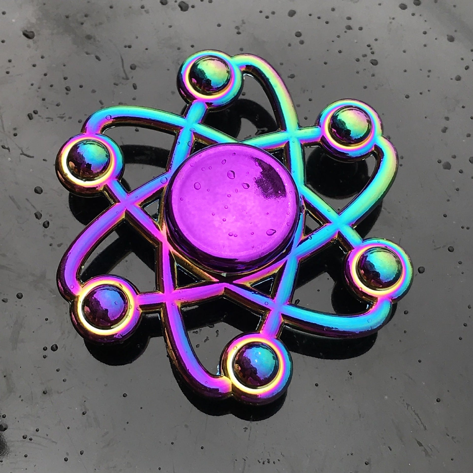 Rainbow Alloy Finger Spinner Fidget Toy | 19 Shapes to Collect