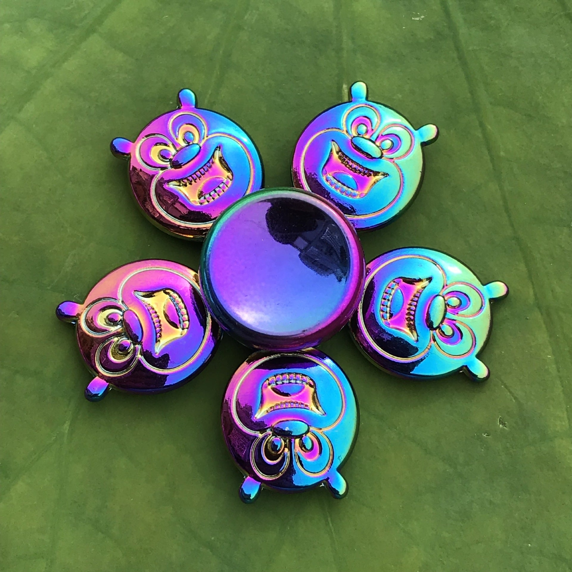 Rainbow Alloy Finger Spinner Fidget Toy | 19 Shapes to Collect