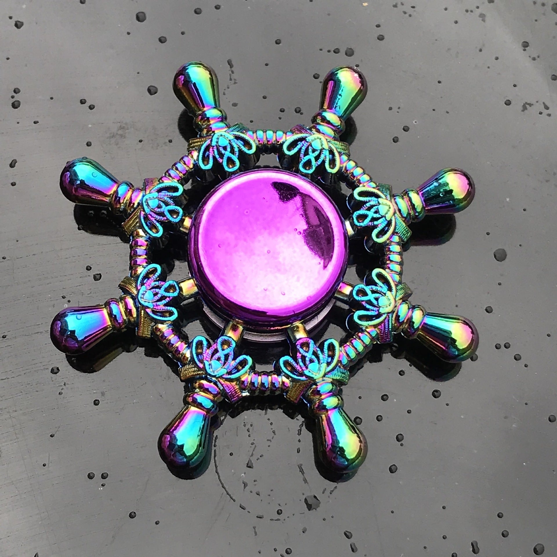 Rainbow Alloy Finger Spinner Fidget Toy | 19 Shapes to Collect