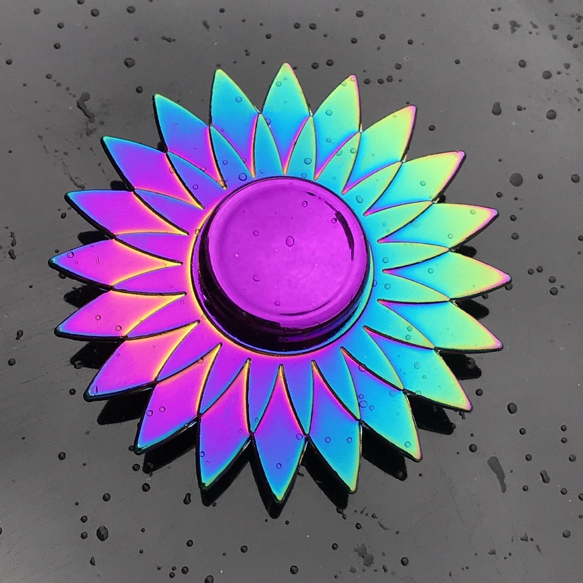 Rainbow Alloy Finger Spinner Fidget Toy | 19 Shapes to Collect