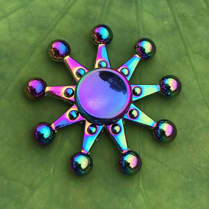 Rainbow Alloy Finger Spinner Fidget Toy | 19 Shapes to Collect