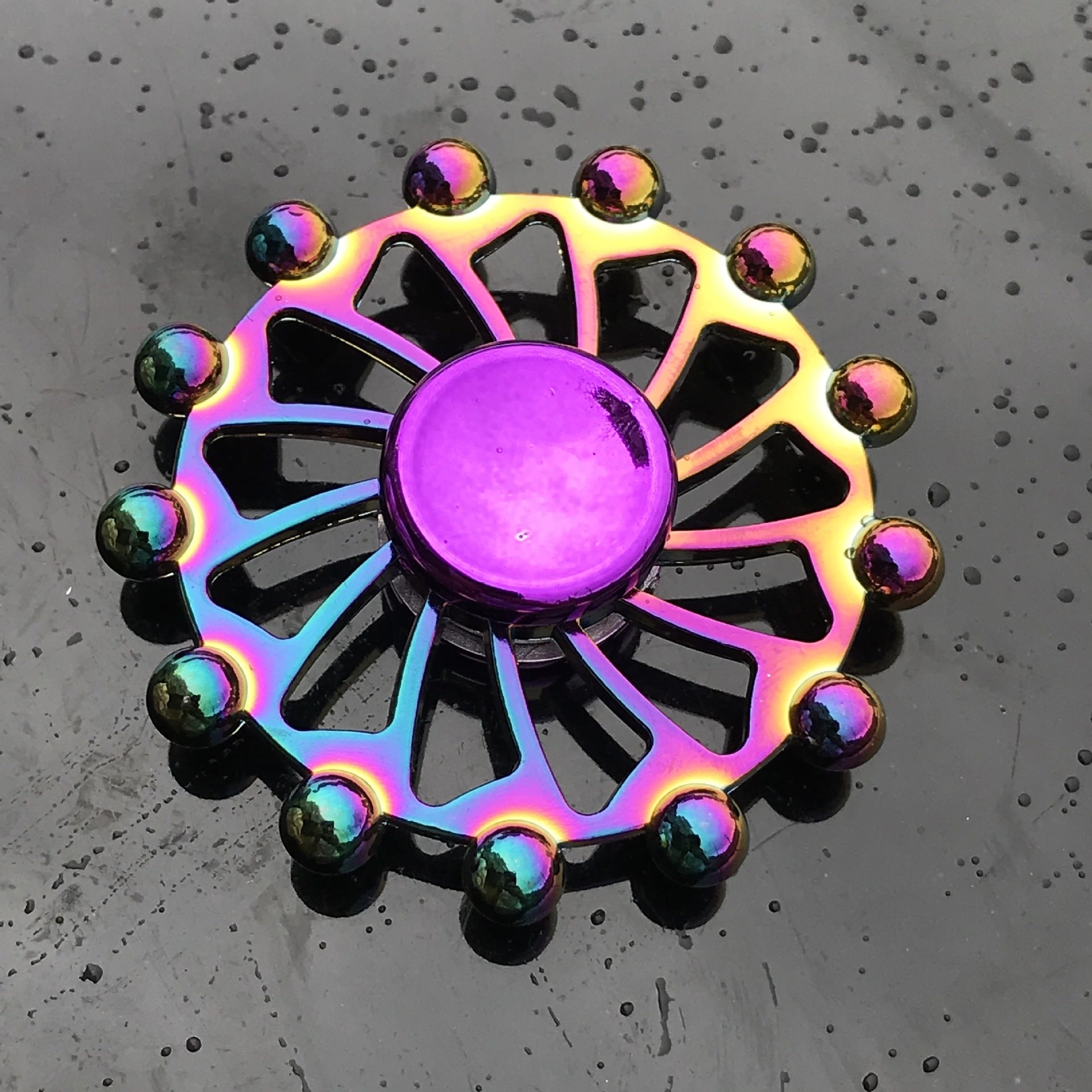 Rainbow Alloy Finger Spinner Fidget Toy | 19 Shapes to Collect