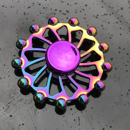 Rainbow Alloy Finger Spinner Fidget Toy | 19 Shapes to Collect