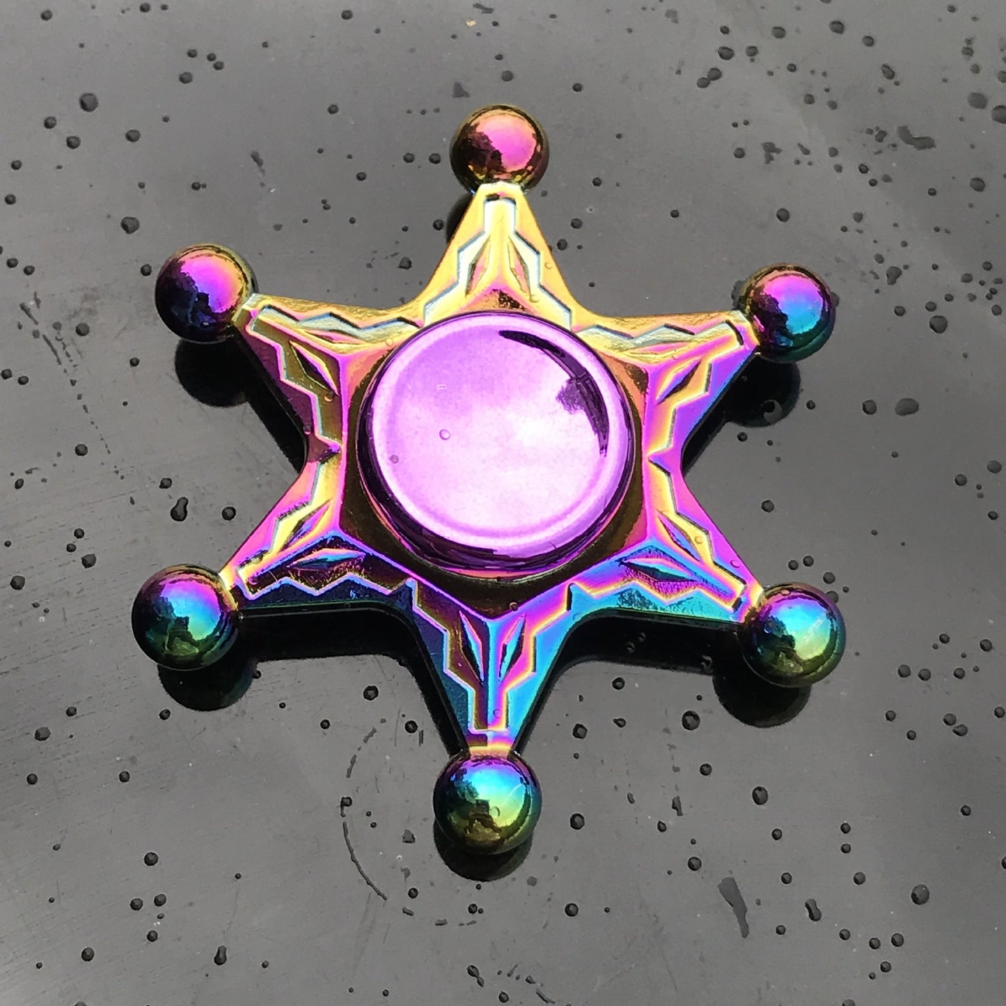 Rainbow Alloy Finger Spinner Fidget Toy | 19 Shapes to Collect