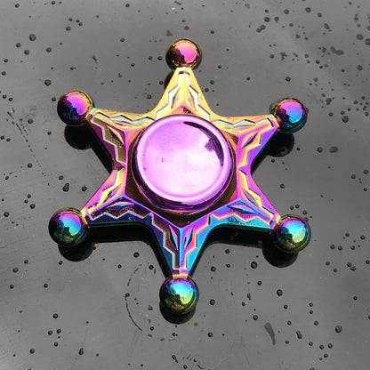 Rainbow Alloy Finger Spinner Fidget Toy | 19 Shapes to Collect